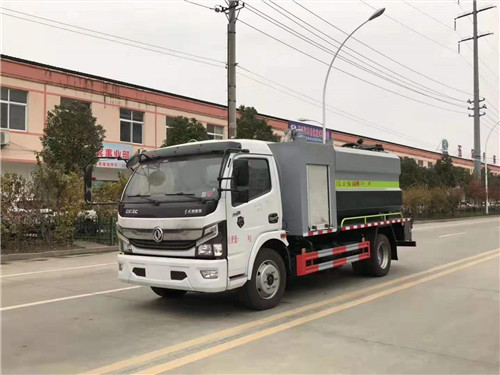 國六東風凱普特9方清洗吸污車，兩用車
