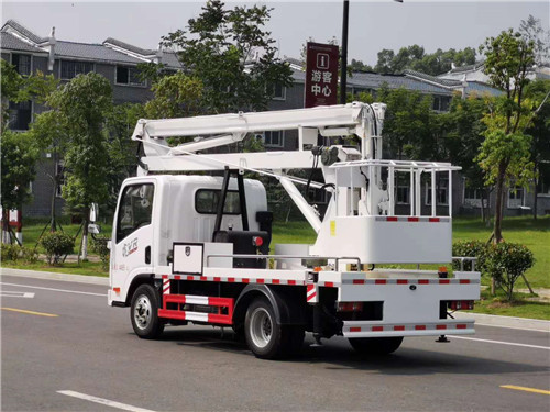 國(guó)六藍(lán)牌解放V虎13.5米高空作業(yè)車(chē)介紹