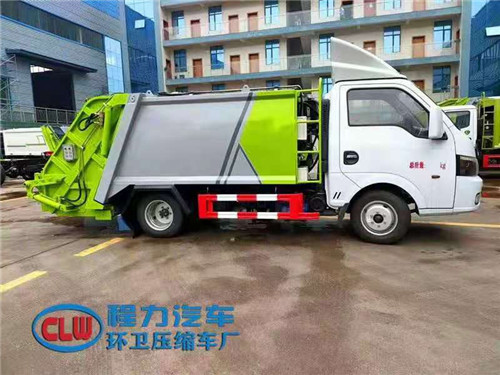 C證能駕駛室，國六東風途逸3-4方壓縮垃圾車（柴油）推薦