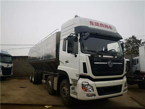 國五東風(fēng)天龍前四后八40方鋁合金飼料車自重輕，拉的多，不超載
