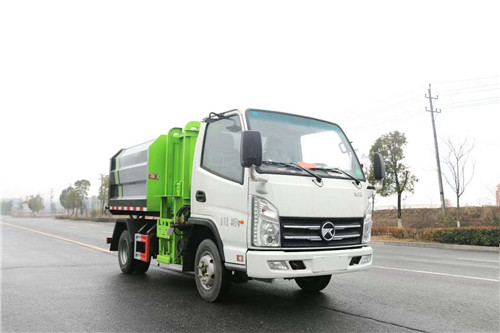 國(guó)六凱馬4.5方自裝卸式垃圾車(chē)圖片參數(shù)介紹