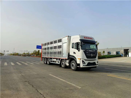 國(guó)六東風(fēng)天龍前四后八鋁合金畜禽運(yùn)輸車(chē)圖片參數(shù)介紹