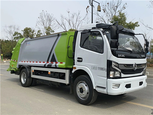國(guó)六東風(fēng)多利卡8方壓縮式垃圾車(chē)圖片參數(shù)介紹