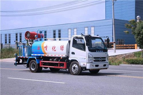 國六黃牌凱馬6方灑水車公告有灑水、抑塵兩款外形圖片可選，免征齊全