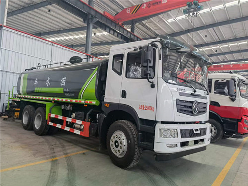 國(guó)六東風(fēng)T5后雙橋20方綠化噴灑車，可加裝霧炮