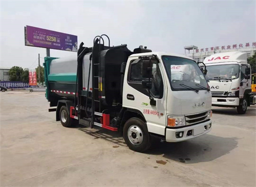 國六江淮7.5方側(cè)掛桶垃圾車 合格證已出五一之前公告，現(xiàn)車7臺