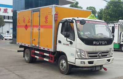 國(guó)五福田歐鈴易燃?xì)怏w廂式運(yùn)輸車(chē) 